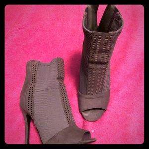 High heel booties